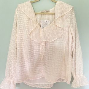 NWT LAST CHANCE! Off White Ann Taylor Blouse never worn